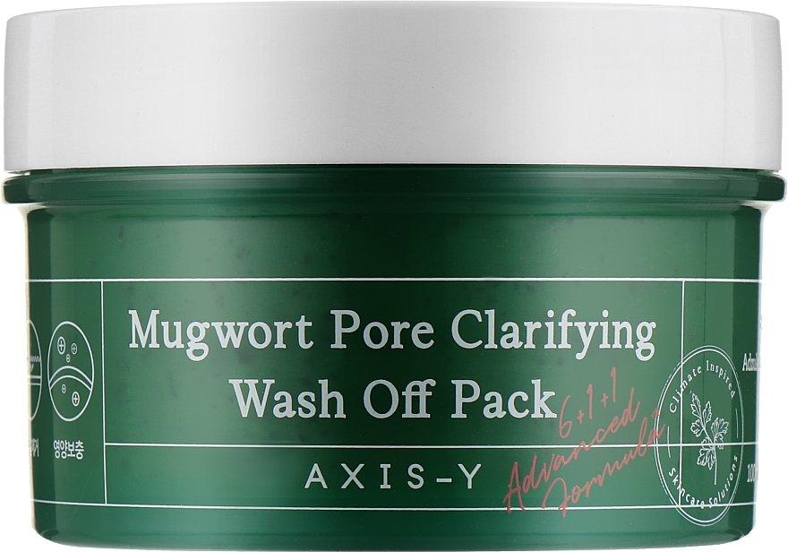 Глиняна маска для проблемної шкіри - Axis-Y Mugwort Pore Clarifying Wash Off Pack — фото N1