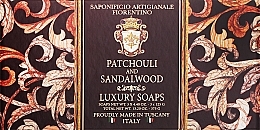 Набор мыла "Пачули и сандаловое дерево" - Saponificio Artigianale Fiorentino Patchoul And Sandalwood (soap/3x125g) — фото N1