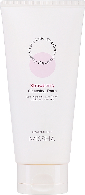 Пенка для умывания - Missha Cleansing Foam Creamy Latte Strawberry