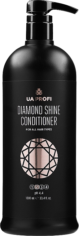 Кондиционер "Бриллиантовый блеск" для всех типов волос - UA Profi Diamond Shine For All Hair Types Conditioner pH 4.4 — фото N3