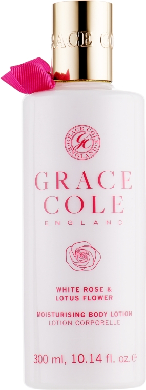 Лосьйон для тіла "Біла троянда і квітка лотоса" - Grace Cole White Rose & Lotus Flower Body Lotion — фото N1