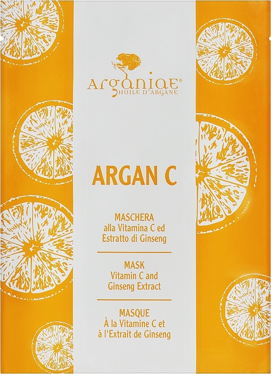 Антиоксидантная тканевая маска для лица - Arganiae Argan C Mask — фото N1