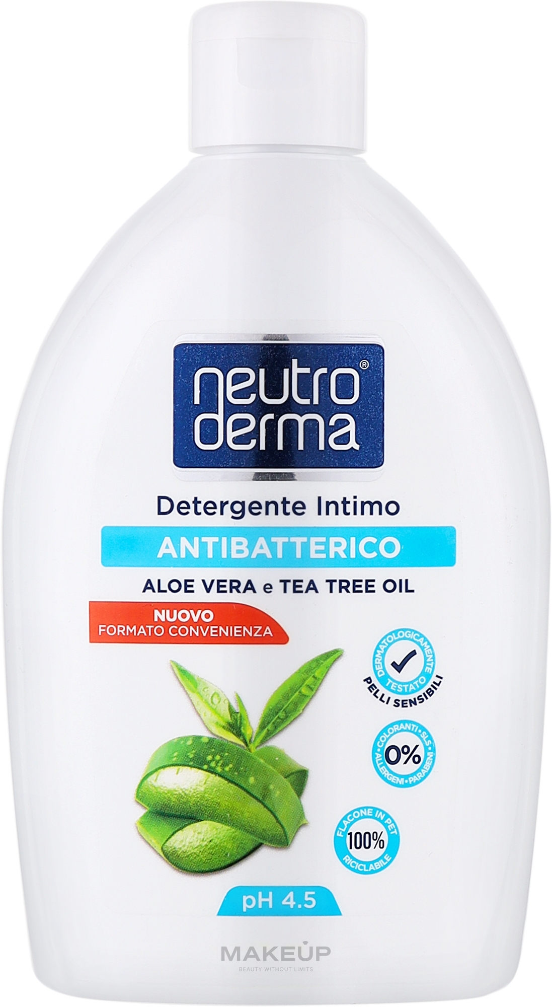Гель для интимной гигиены с алоэ вера и маслом чайного дерева - Neutro Derma — фото 400ml
