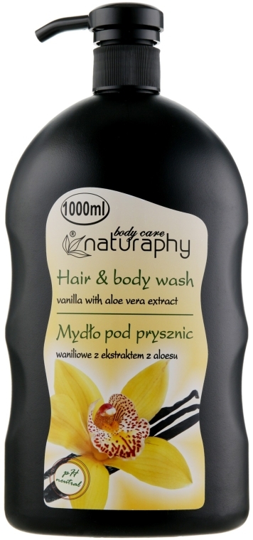 Шампунь-гель для душа "Ваниль и алоэ вера" - Naturaphy Hair & Body Wash