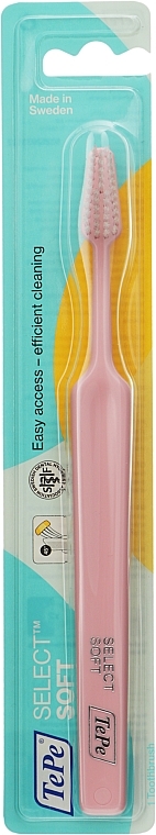 Зубна щітка Select, м'яка, світло-рожева - TePe Select Soft — фото N1