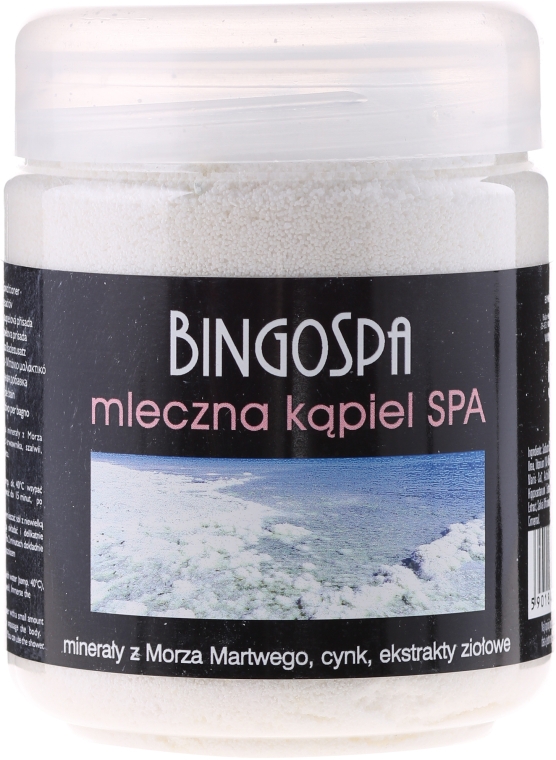 Сіль для ванни "Молочна ванна", з мінералами Мертвого моря  - BingoSpa — фото N2