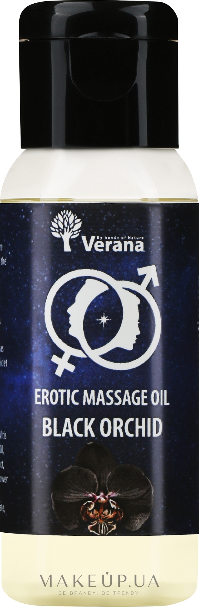 Масло для эротического массажа "Черная орхидея" - Verana Erotic Massage Oil Black Orchid — фото 30ml