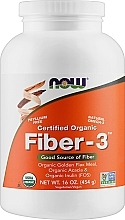 Парфумерія, косметика Харчова добавка, порошок - Now Foods Fiber-3 Organic