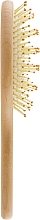 Массажная щетка для волос, HB-03-15, деревянная овальная - Beauty LUXURY — фото N2