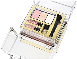 Набор для макияжа в золотисто-прозрачном кейсе - Zmile Cosmetics Glam Beauty Make Up Case — фото N3