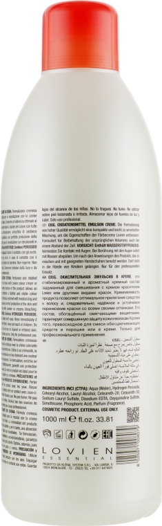 Окислювач 3 % - Lovien Essential Oxydant Emulsion 10 Vol — фото N3