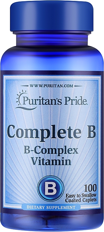 Витаминная добавка "Витамин B" - Puritan's Pride Complete B Complex Vitamin — фото N1