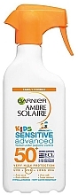 Сонцезахисний спрей для дітей - Garnier Ambre Solaire Kids Sensitive Advanced Spray SPF50 — фото N2