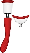 Двойной стимулятор с 2 присосками, красный - Dream Toys Red Revolution Georgia  — фото N1