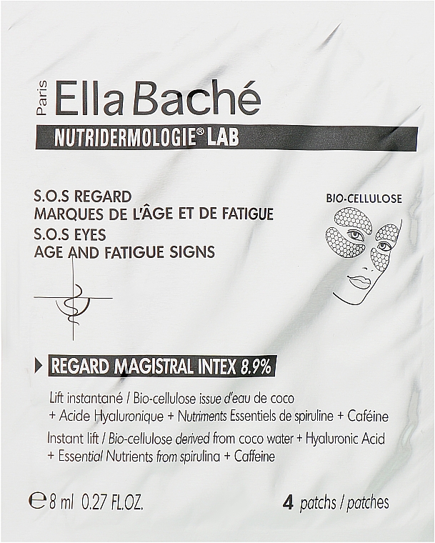 Патчи Мажистраль Интекс 8,9 % для нижнего и верхнего века - Ella Bache Nutridermologie® Lab Face Regard Magistral Intex 8,9%