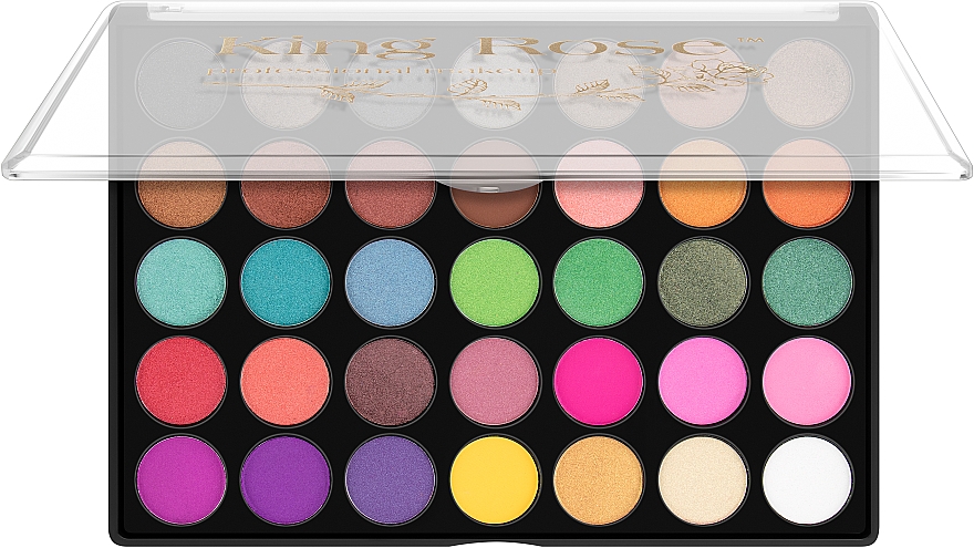 Палетка тіней для повік, 35 кольорів - King Rose Eyeshadow Palette 35A