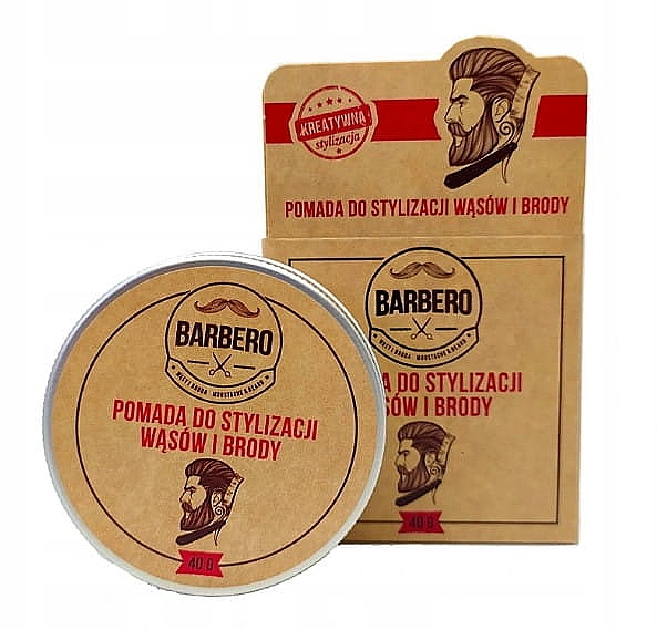 Помада для укладання вусів і бороди - Barbero Pomade For Beard Styling — фото N1