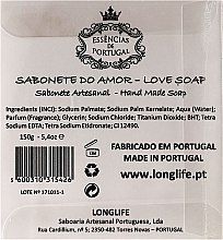 Натуральне мило "Серце" у подарунковій коробці - Essencias De Portugal Love Soap Transparent Box — фото N2