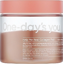 Парфумерія, косметика Тонер-диски для обличчя з колагеном - One-Days You Help Me Real Collagen Pad