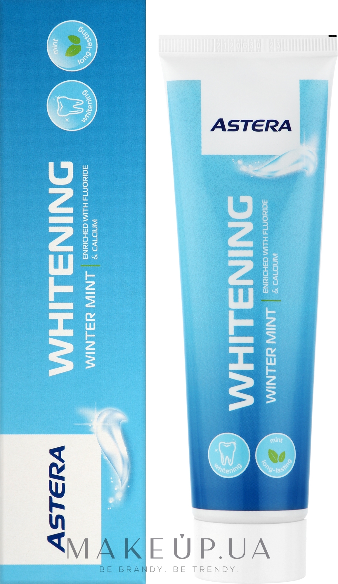 Отбеливающая зубная паста - Astera Whitening Winter Mint Toothpaste — фото 110g