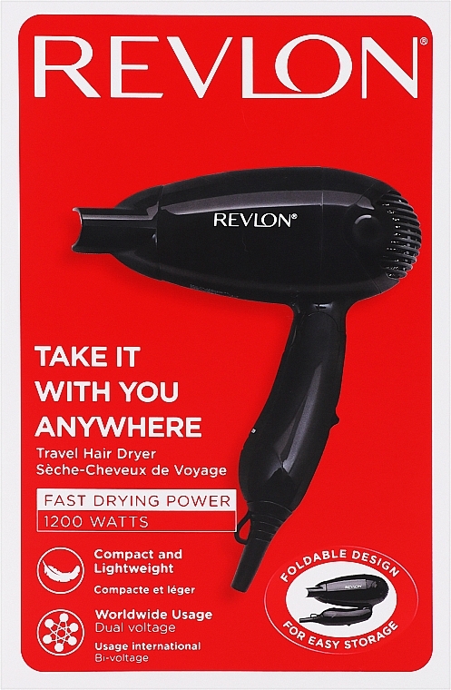 Фен для волосся - Revlon Travel Hair Dryer RVDR5305E2 — фото N2