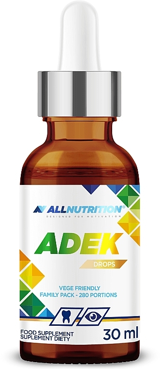 Комплекс вітамінів у краплях - Allnutrition ADEK Drops — фото N1