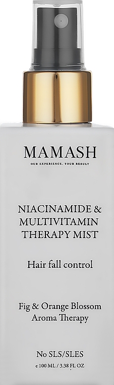 Спрей-терапия для усиленного роста, увлажнения и увеличения густоты волос - Mamash Niacinamide & Multivitamin Theraphy Mist