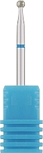 Фреза алмазная "Шарик" 001 025B, диаметр 2,5 мм, синяя - Nail Drill — фото N1