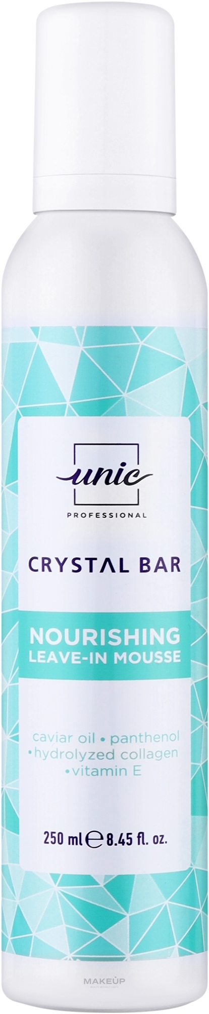 Питательный несмываемый мусс - Unic Crystal Bar Nourishing Leave-In Mousse — фото 250ml