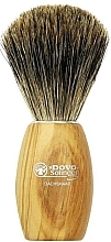 Помазок для бритья, оливковое дерево - Dovo Shaving Brush Olive Wood — фото N1
