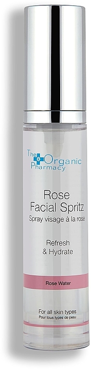 ПОДАРУНОК! Спрей для обличчя - The Organic Pharmacy Rose Facial Spritz (міні) — фото N2