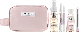 Духи, Парфюмерия, косметика РАСПРОДАЖА Набор - Lash Secret Lami Home (mousse/80ml + remover/50ml + l/oil/2ml + l/ser/2ml + brush/1pcs + bag/1pcs) *