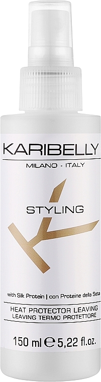 Термозахисний спрей для волосся - Karibelly Heat Protector Leaving Spray — фото N1