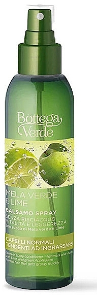 Спрей для волос с зеленым яблоком и лаймом - Bottega Verde Leave-In Spray Conditioner — фото N1