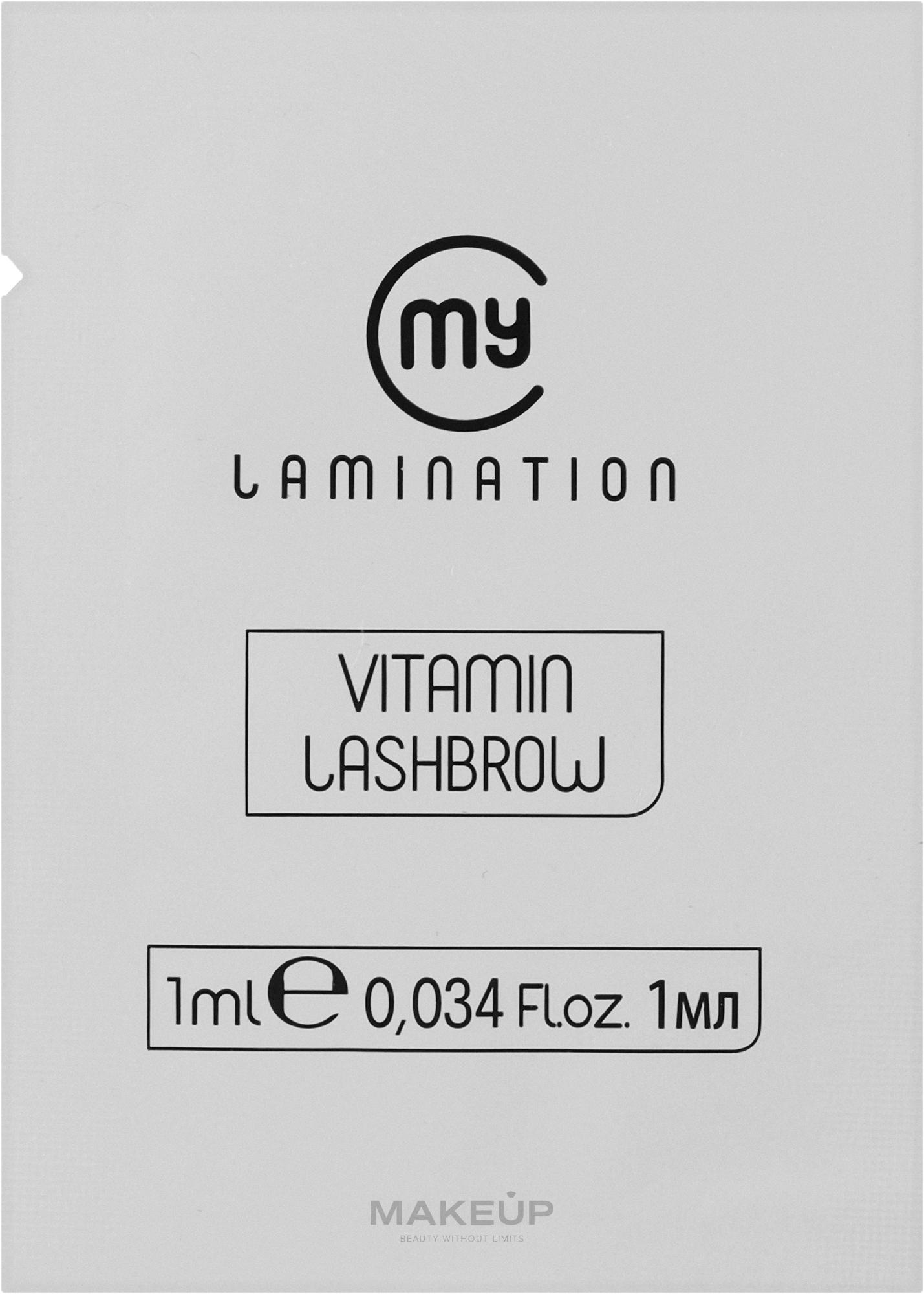 Витаминный ботокс для ресниц - My Lamination Vitamin Lash Botox (пробник) — фото 1ml