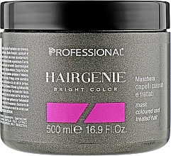 Маска для блеска окрашенных и поврежденных волос - Professional Hairgenie Bright Color Mask — фото N3