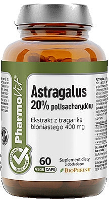 Харчова добавка "Астрагал 20%" - Pharmovit Clean Label Astragalus 20% — фото N1