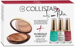 Духи, Парфюмерия, косметика Набор - Collistar Ti Amo Italia Cannella Kit (Powder/10g + Nail/3x6ml)