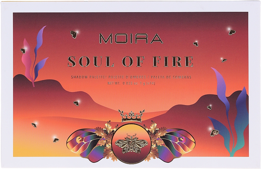 Палетка тіней для повік - Moira Soul of Fire Shadow Palette — фото N2