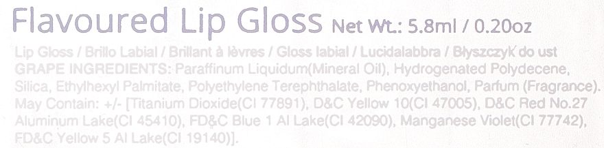 Блеск для губ, виноград - Martinelia Lip Gloss Bear Glitter Effect — фото N2