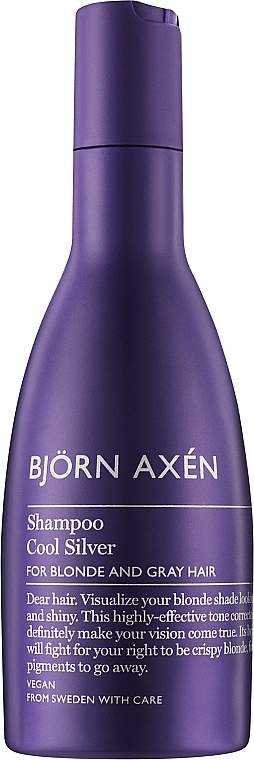 Шампунь для холодних відтінків блонду - BjOrn AxEn Cool Silver Shampoo — фото N1