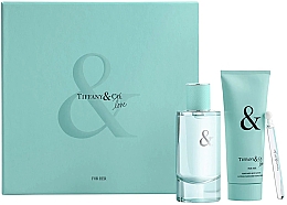 Духи, Парфюмерия, косметика Tiffany & Co Tiffany & Love For Her Gift Set - Набор (edp/90ml + edp/4ml + b/lot/100ml)