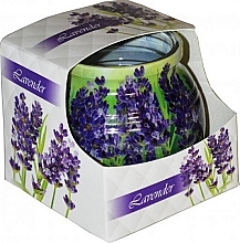 Свічка у скляному покритті - Admit Candle In Glass Cover Lavender — фото N1