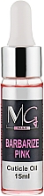 Парфумерія, косметика Олія для кутикули з піпеткою - MG Nails Barbarize Pink Cuticle Oil