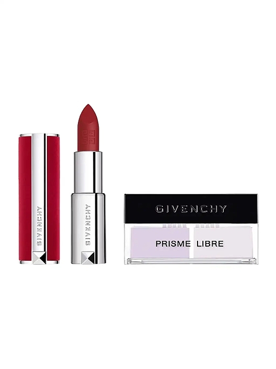 Набор - Givenchy Make-Up Set (powder/9,5g + lipstick/3,4g) — фото N3