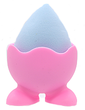 Спонж для макияжа на силиконовой подставке, PF-58, голубой - Puffic Fashion (цвет подставки в асс.) — фото N2