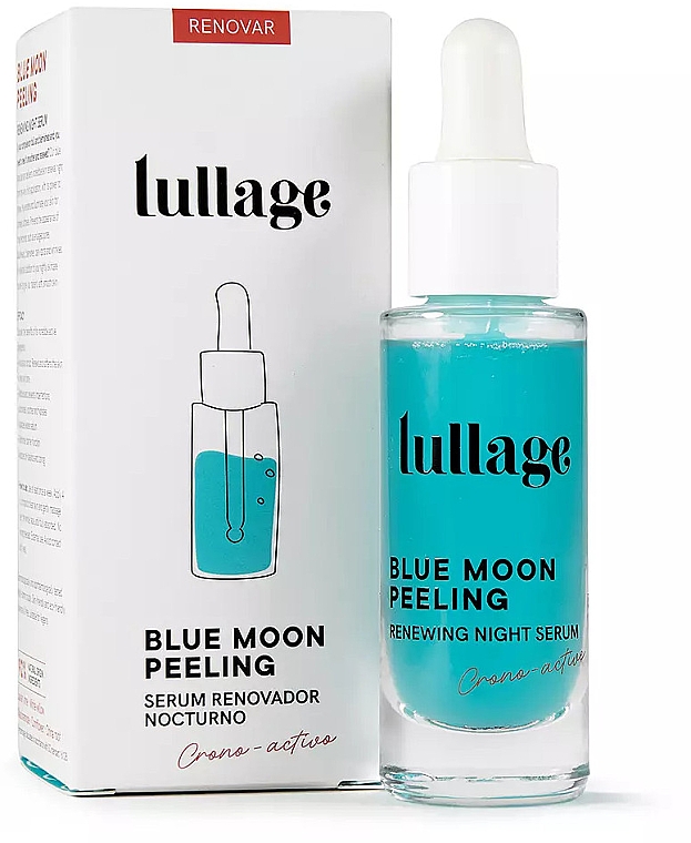 Отшелушивающая ночная сыворотка - Lullage Blue Moon Peeling Renewing Night Serum — фото N2