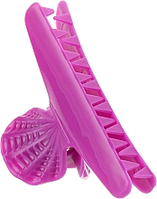 Шпильки-краби пластикові різнокольорові "Fashion Hair", фіолетовий + рожевий + помаранчевий + бірюзовий - Comair — фото N6