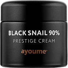 Парфумерія, косметика Крем для обличчя з муцином чорного равлика - Ayoume Black Snail Prestige Cream