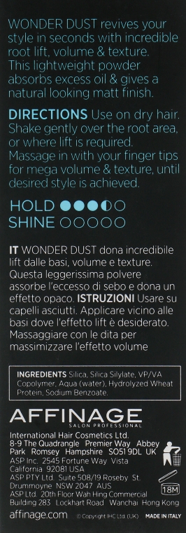 Пудра для объема волос - ASP Mode Wonder Dust Volume Powder — фото N3